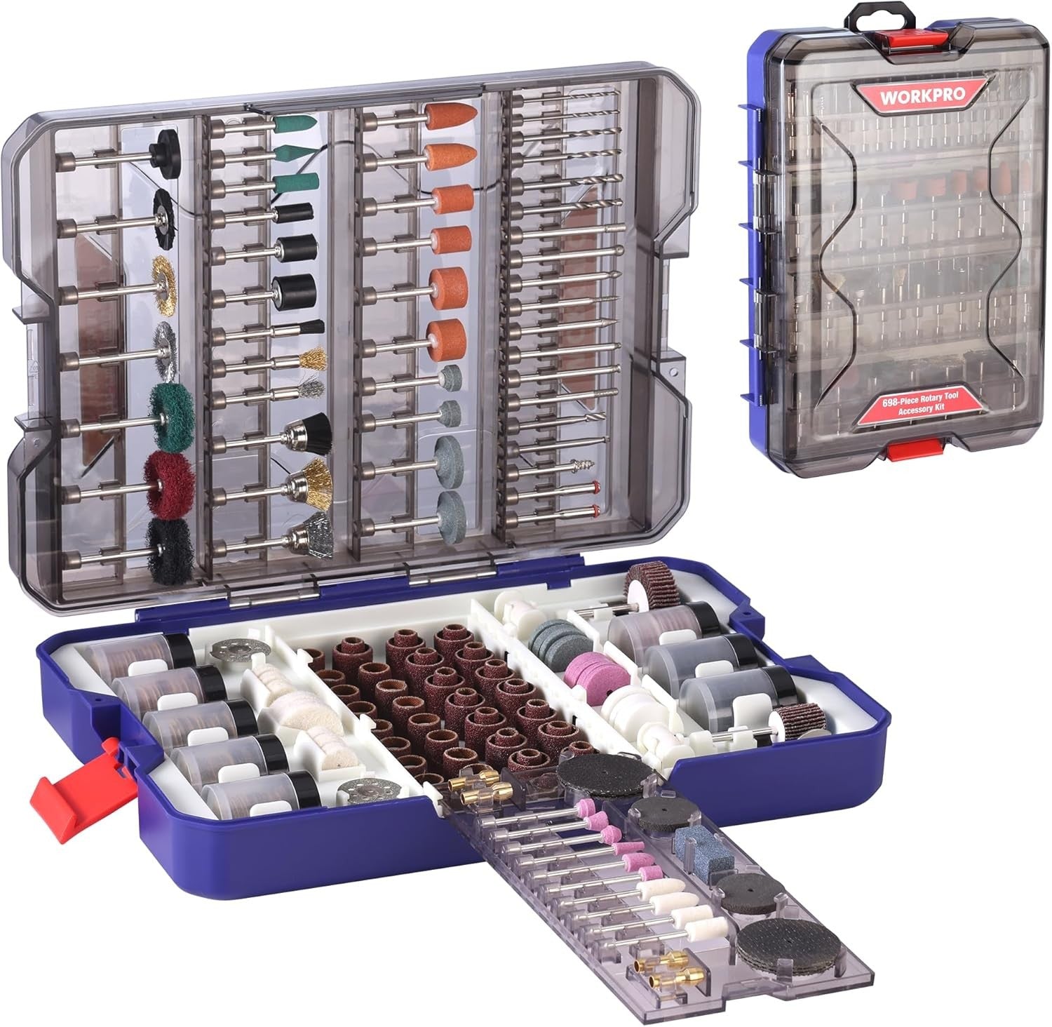 WORKPRO 698pcs Rotary Tool Accessories Kit by WORKPRO