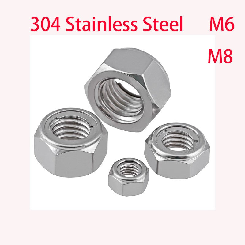 Left Thread Nut Metal Self Locking M6-M8