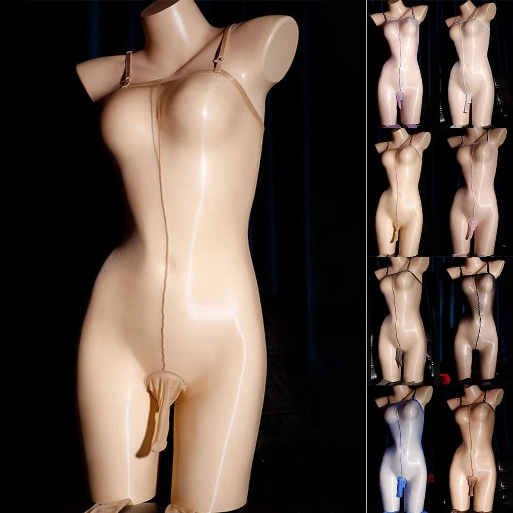 Men Tights Pantyhose Sexy Oil Shiny,bodystoc<wbr/>king See-through