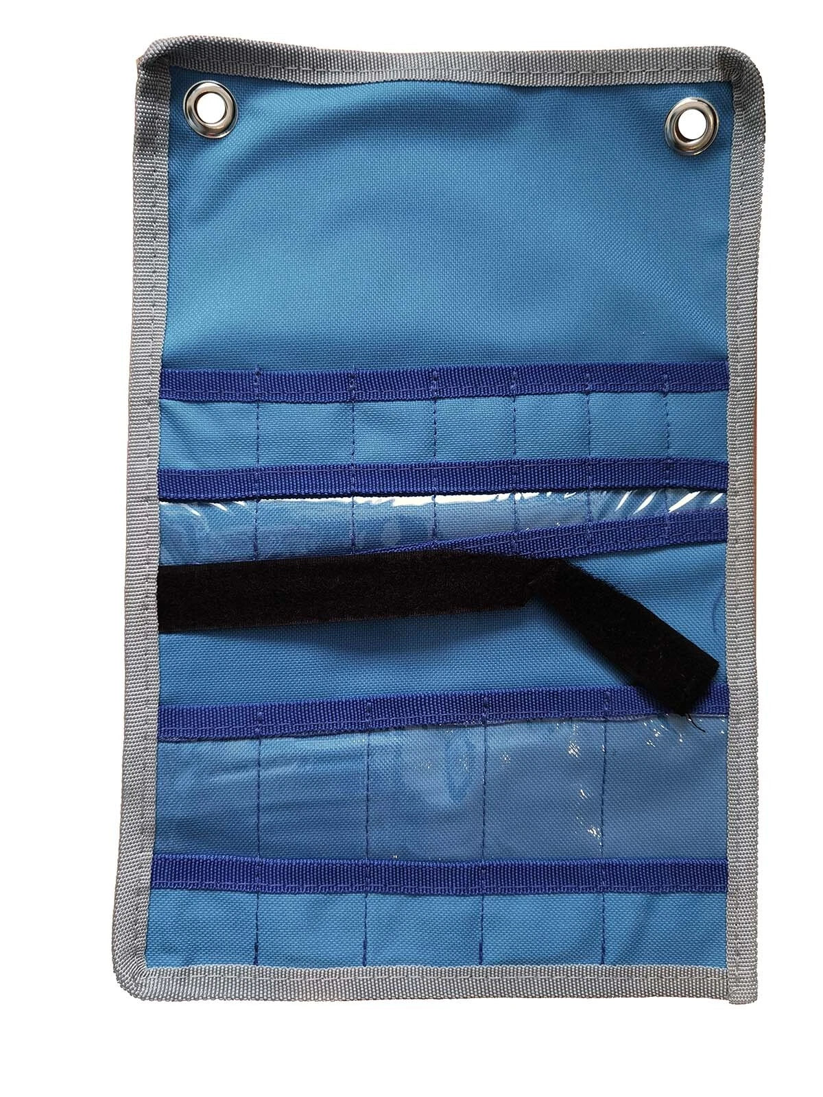 Heavy Duty Canvas Tool Roll Pouch 12 Size Grid For Stubby Spanner &