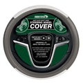 Montoya Steering Wheel Glove Cover Grey & White Crystal Effect Universal