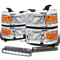 Chrome Headlight+ambe<wbr/>r Corner Signal Lamp+LED | Built Supply Co