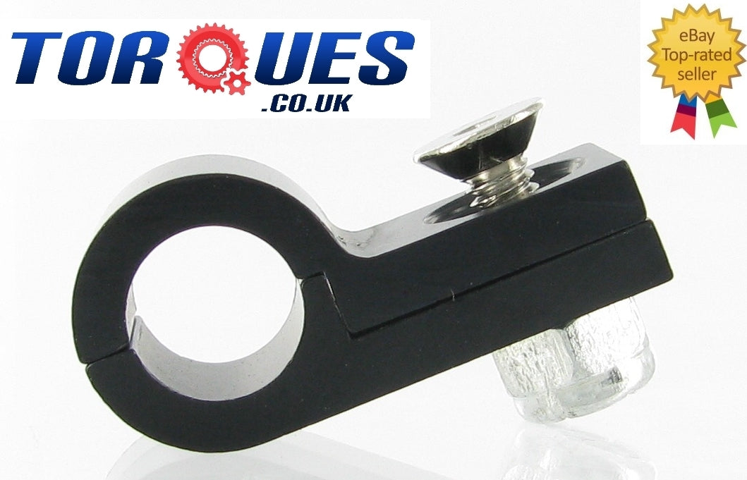AN-4 PVC Coated PTFE Hose Clamp 9.5mm O.D by Unbranded