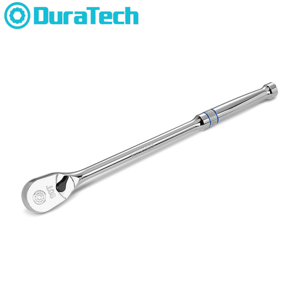 DURATECH 3/8" Drive Ratchet Handle 90-Tooth Ratchet Wrench 12" Extra