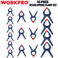 Workpro 6-1/2" 4-1/2" 3-3/8" Spring Clamp Set Nylon | Built Supply Co