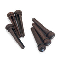 Rosewood Guitar Bridge Nails String Pins With Green Pearl Shell Dot V