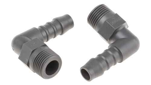 Elbow Male Hose Coupling, 3/8in BSP Male