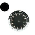 1.44"/36.5mm Green Luminous Black+white Watch Dial For Seiko Nh35