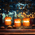 EverBrite 3PCS LED Halloween Pumpkin Lantern Collapsible Jack O