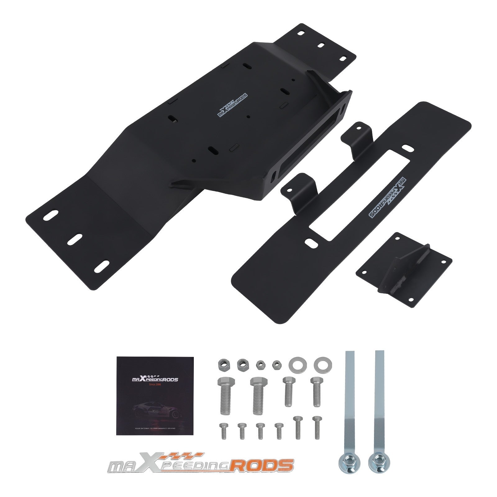 Hidden Winch Mount Plate Bracket For 09-2014 Ford F-150 Steel Heavy
