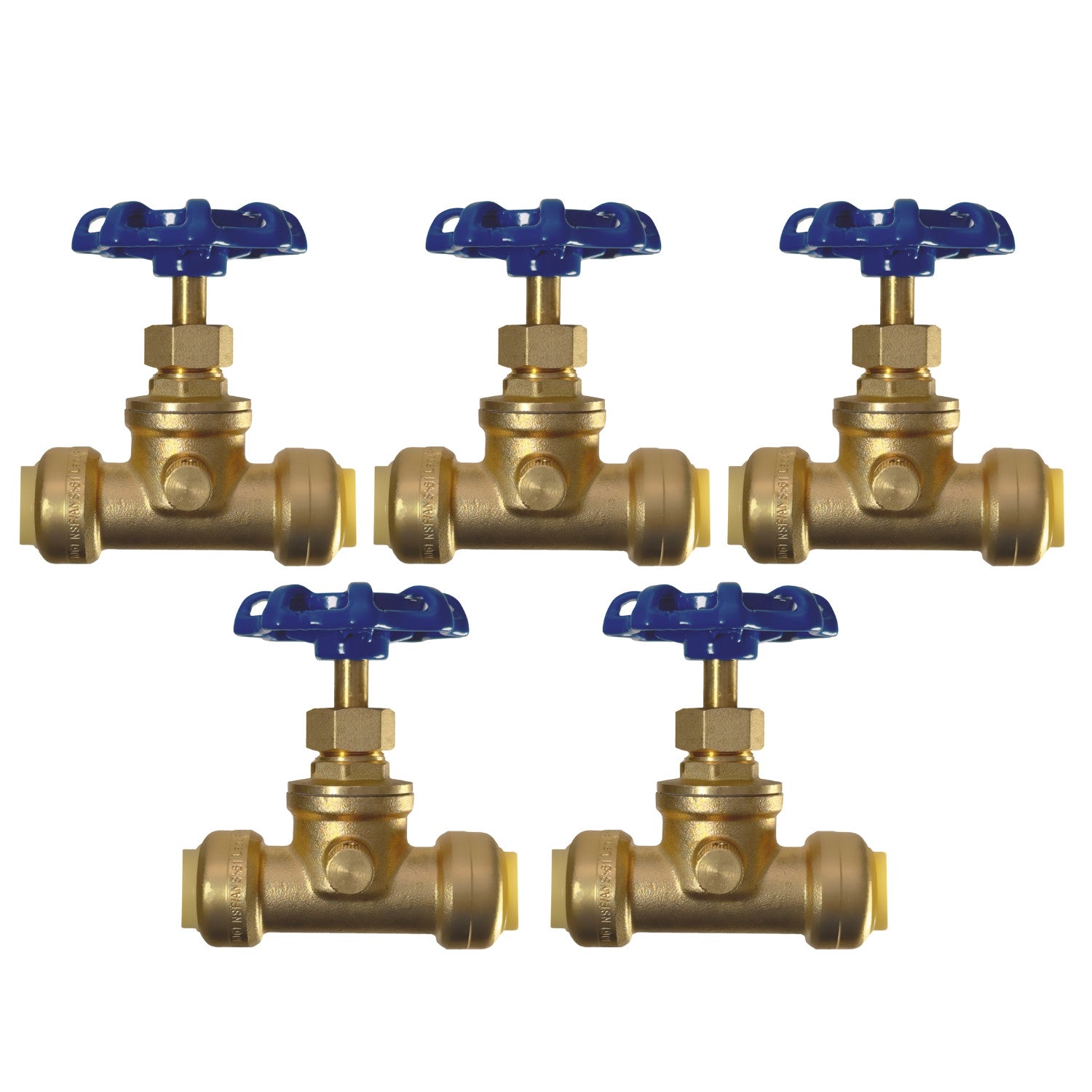 XFITTING 1/2" Push Fit Gate Valve 5 Pack