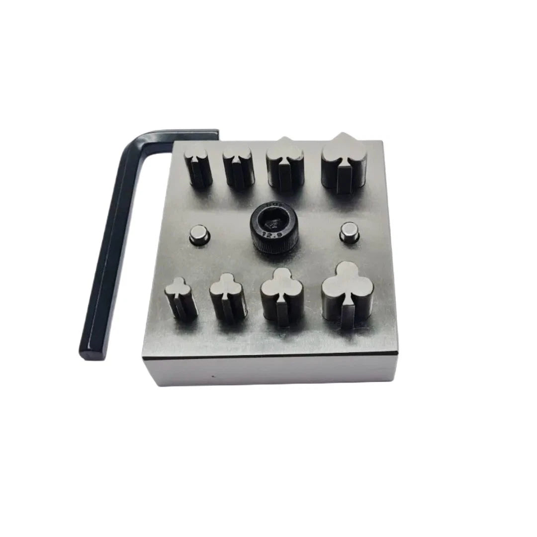 Spade & Club Shape Disc Cutter - Set Of 8 Punches Size 8mm To 16mm