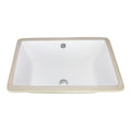 Basin Rectangular Undermount Bathroom Sink 20-5/8 X 13-1/4" X 7"