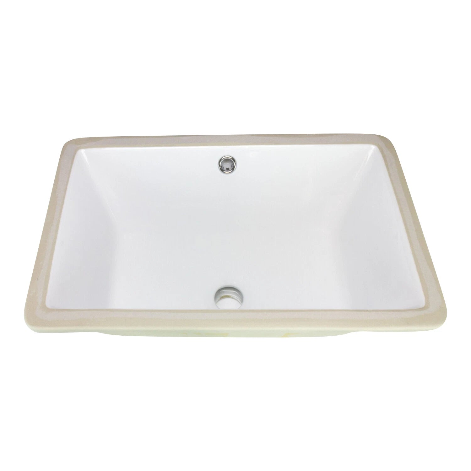 Basin Rectangular Undermount Bathroom Sink 20-5/8 X 13-1/4" X 7"