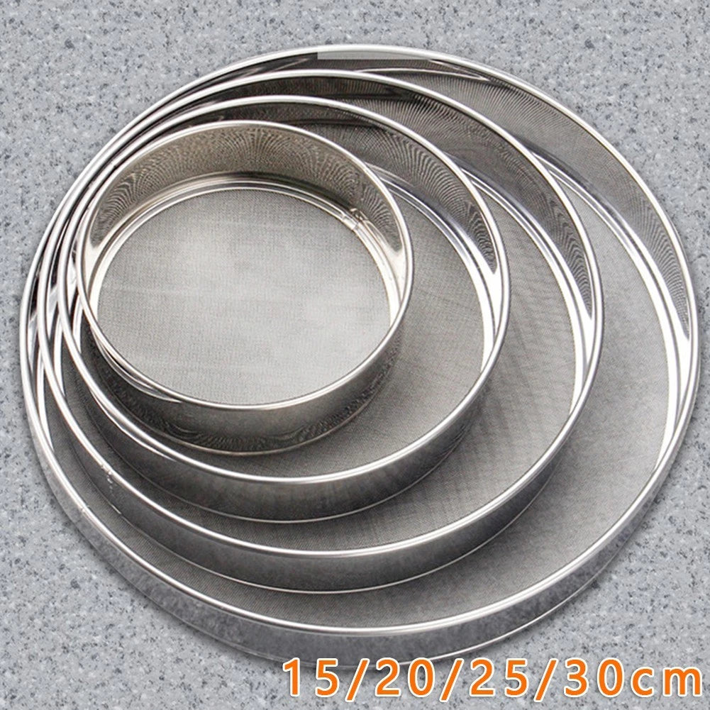 High Quality Flour Round 4 Sizes Accessories Mesh Stainless Steel