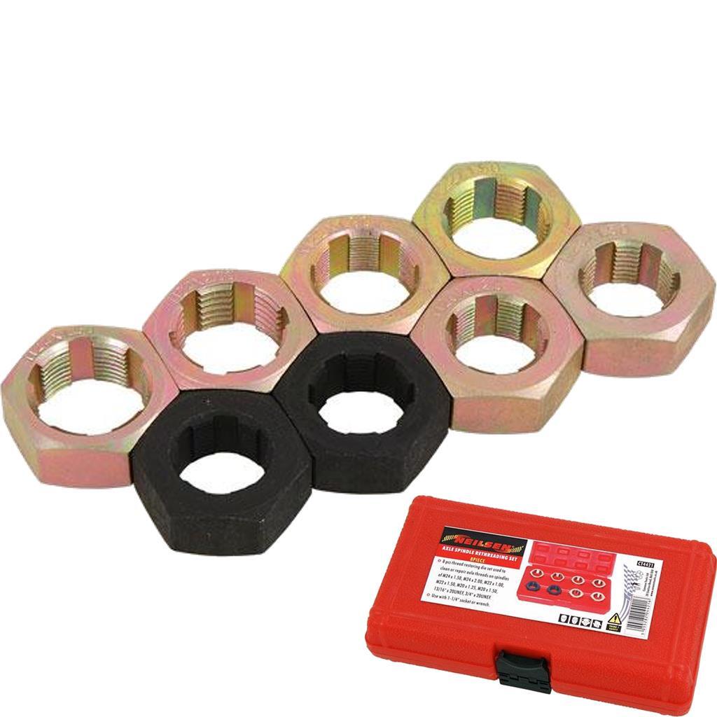 Neilsen 8pc Axle Spindle Rethreading Set