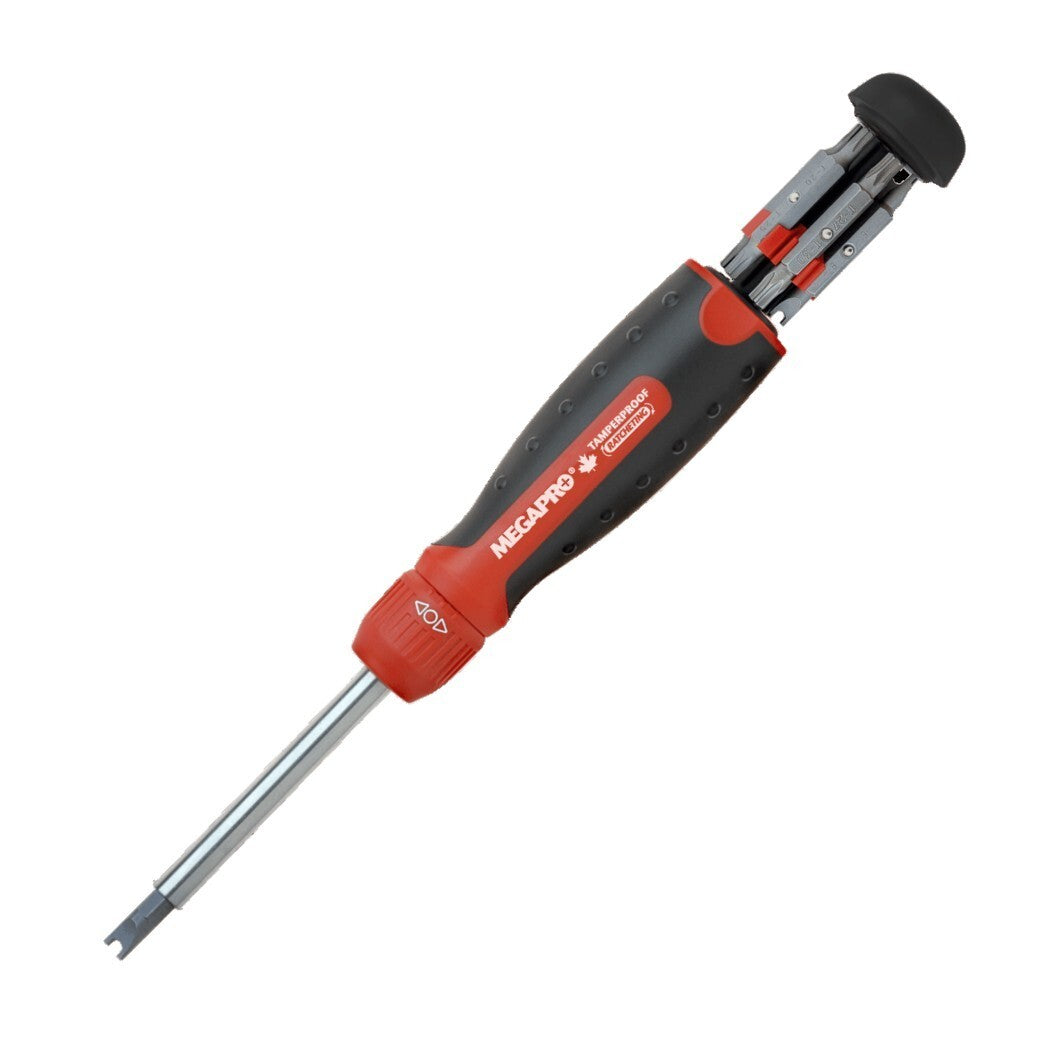 Megapro Tamperproof Ratcheting Multi Bit Screwdriver