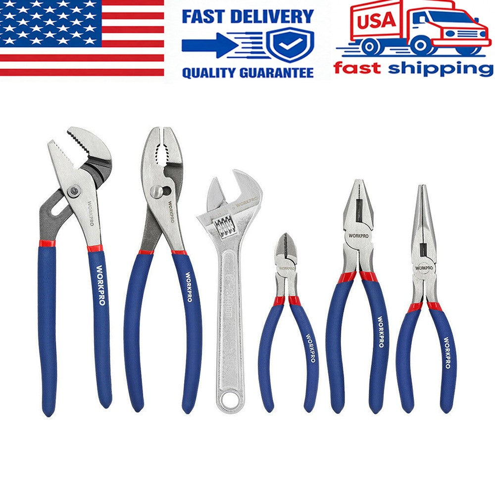 WORKPRO 6-Piece Pliers Wrench Set by WORKPRO