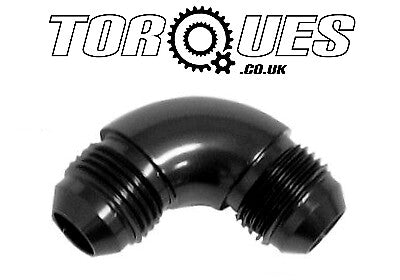 AN -4 (AN4 JIC-4) to AN -4 90 Degree Swept Flare Union Adapter In