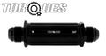 An -8 (-08an Jic An08) Black Anodised Billet Slim Line Fuel Filter 100