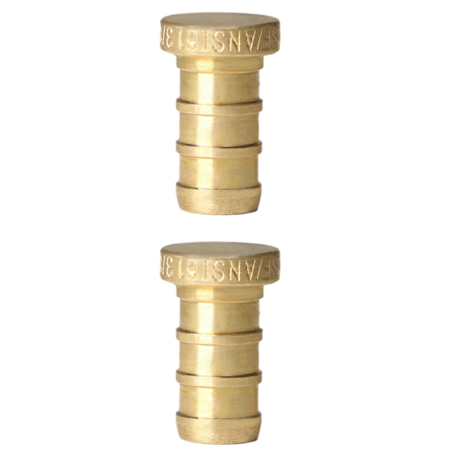 2 Pack XFITTING 3/8" PEX-B Barb Plug, End Cap, Lead Fre