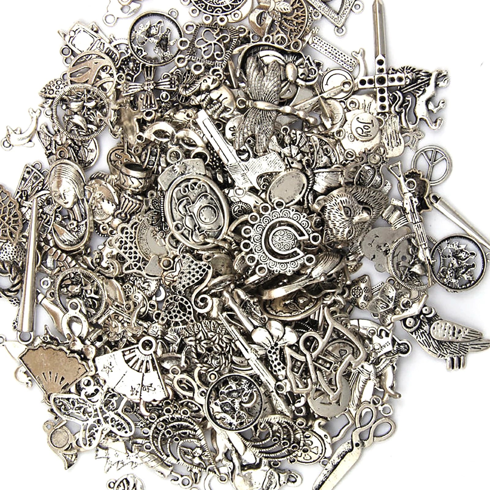 Diy Jewelry Craft Findings Wholesale 100g Antique Tibetan Silver