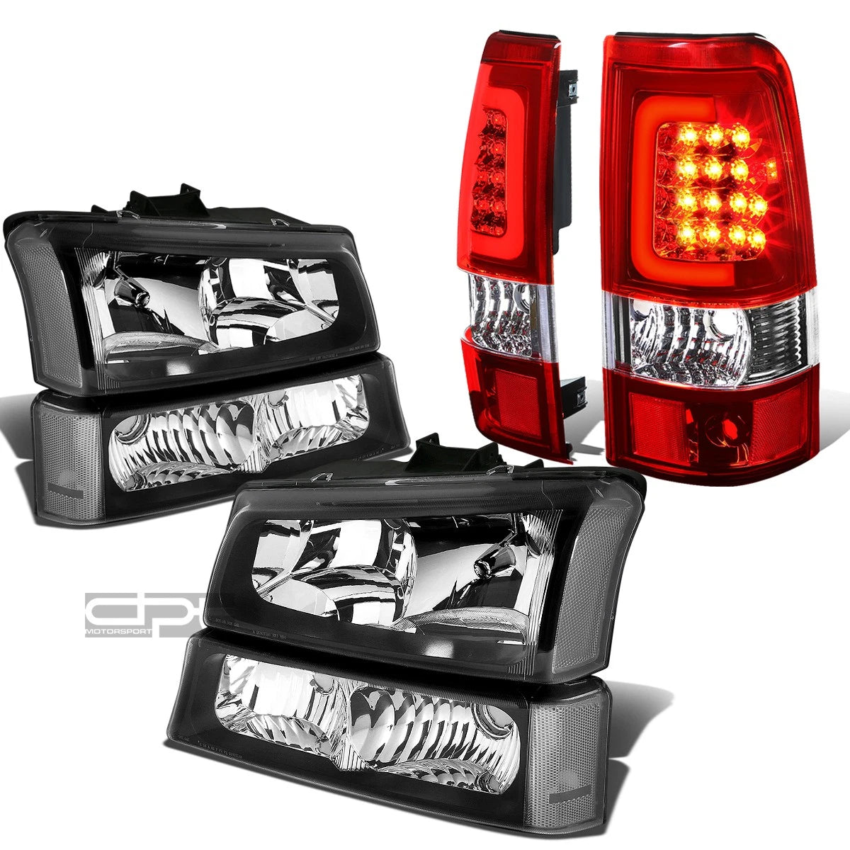 For 03-07 Silverado Black Headlight+clea<wbr/>r | Built Supply Co
