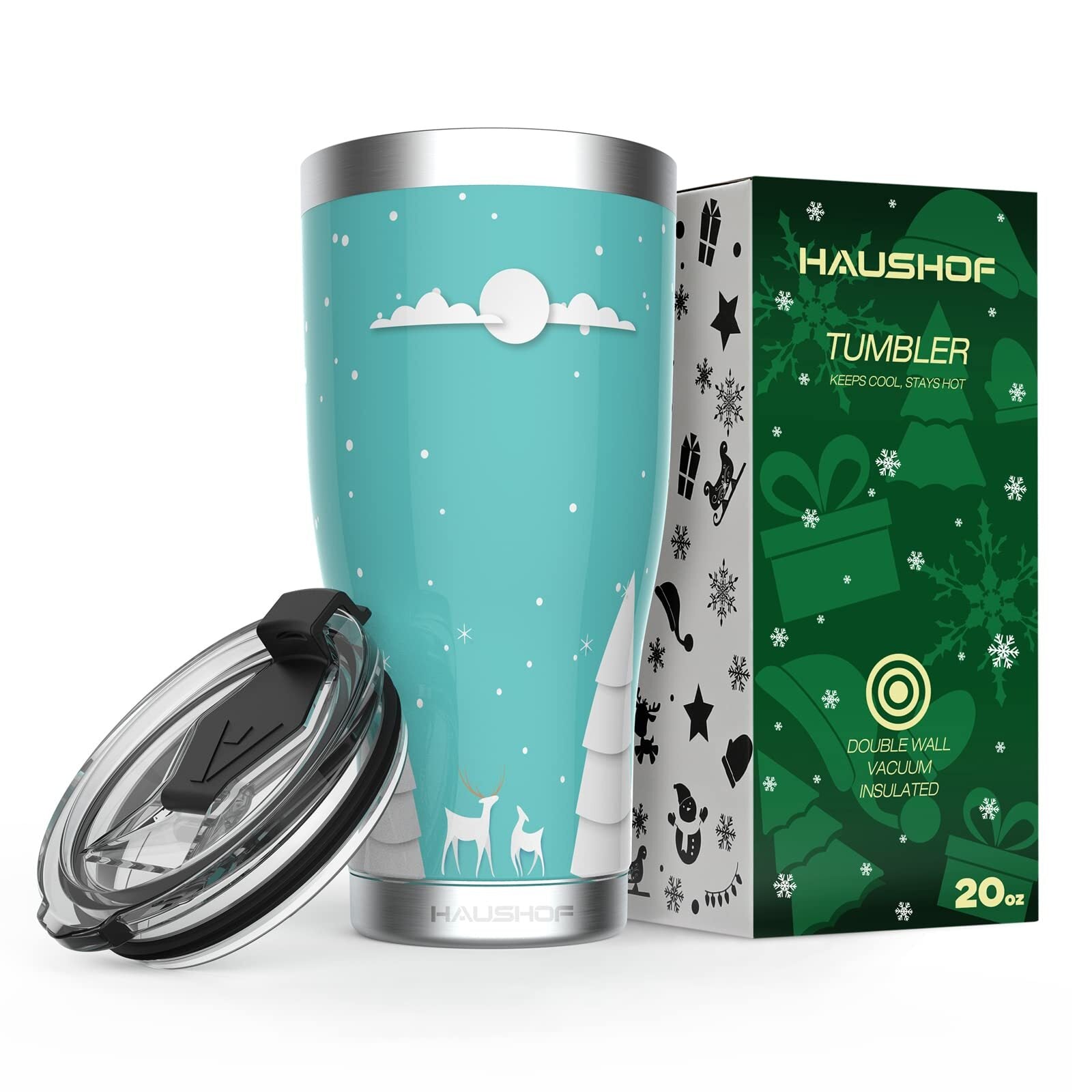 20 oz Stainless Steel Travel Mug Double Wall Vacuum Insulated Tumbler
