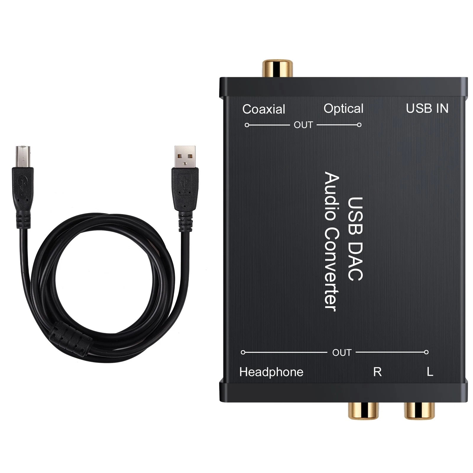 Usb To Digital Coaxial Optical 3.5mm Headset Stereo Dac Audio
