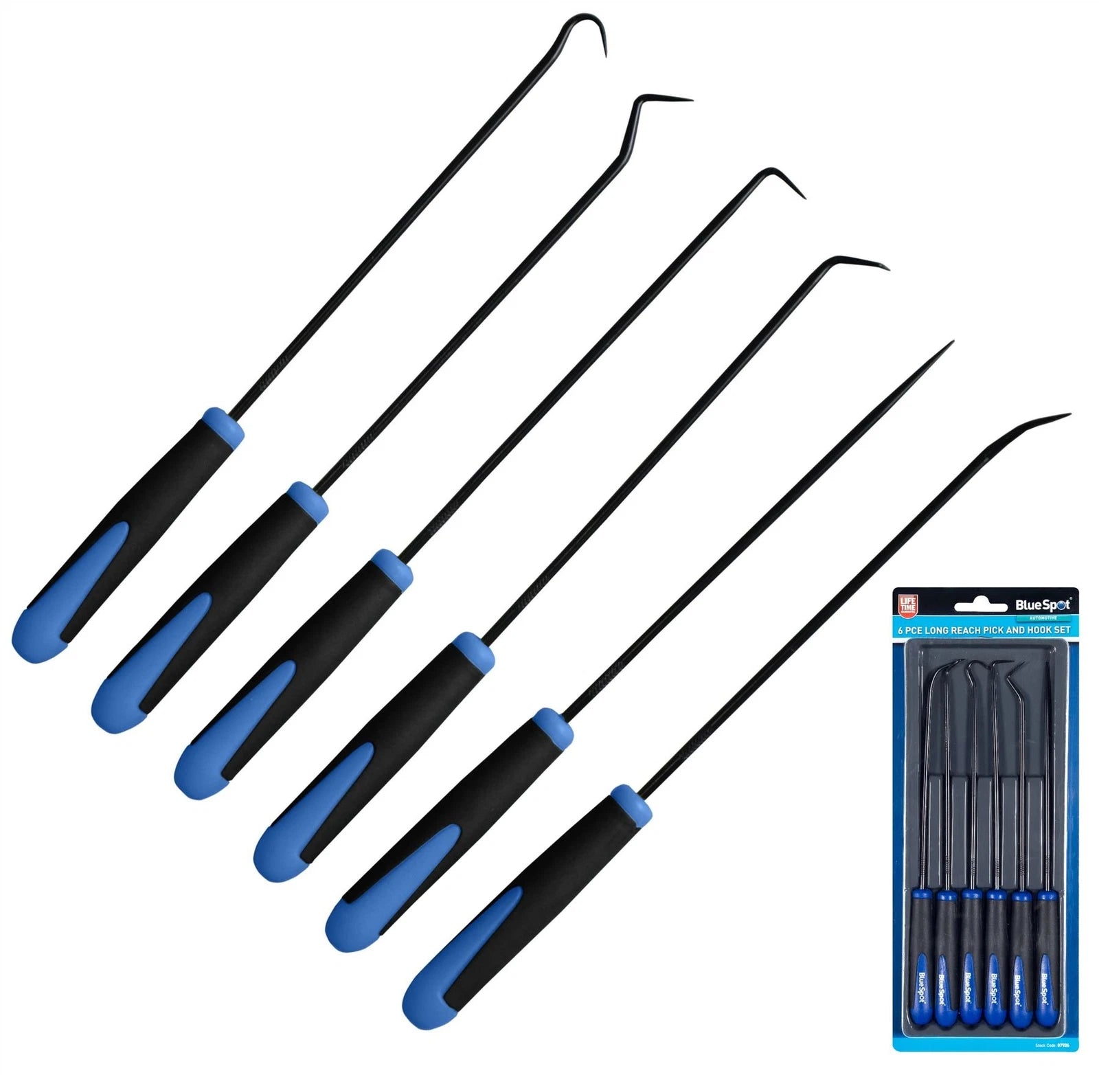 Bluespot Long Reach Pick And Hook Probe Set O Ring Seal Remover Tool