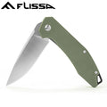 Flissa 4.5" Pocket Knife Folding Tactical Knife W/d2 Blade G10 Handle
