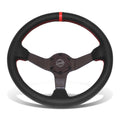 350mm 3" Dish Wheel Nrg 3-spoke Glossy Carbon Fiber Steering Wheel