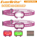EverBrite 2-Pack LED Headlamp Super Bright Head Lamp 5 Mode Headlamp
