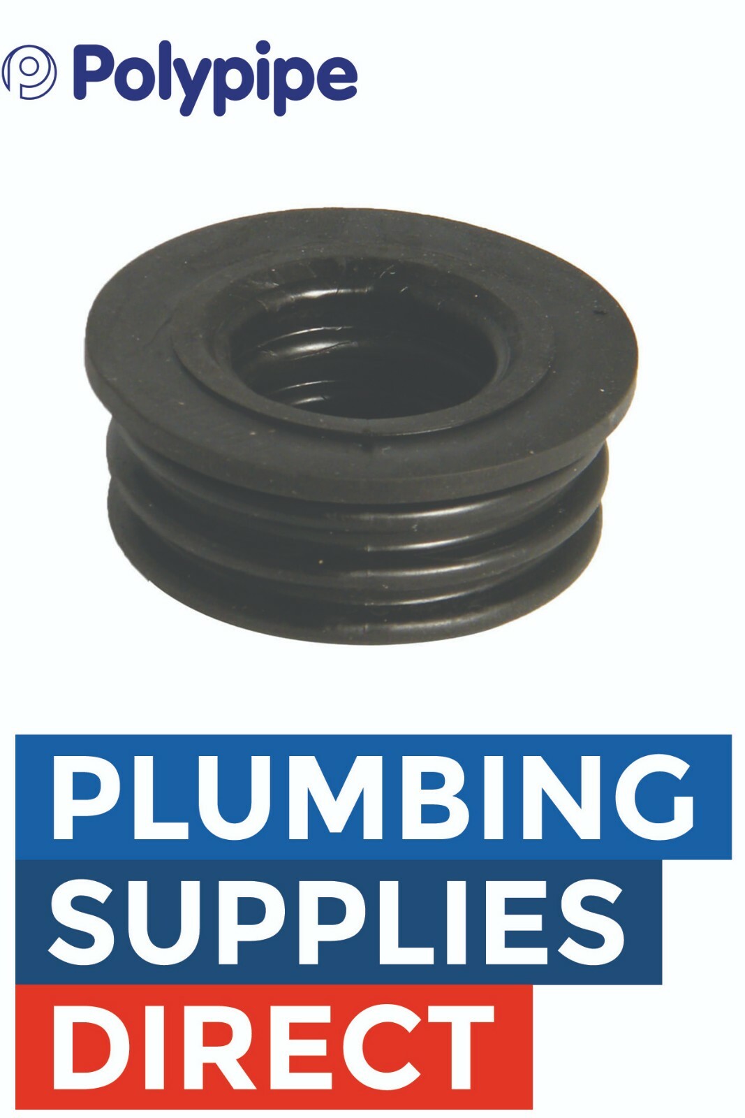 Polypipe Soil & Vent Boss Adaptor Rubber Pushfit
