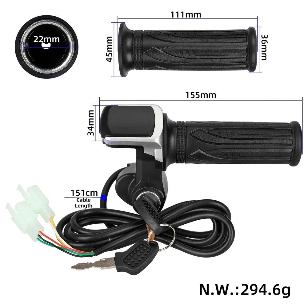 Throttle With Lcd Display For 36V 48V Scooters Speed Lock Button