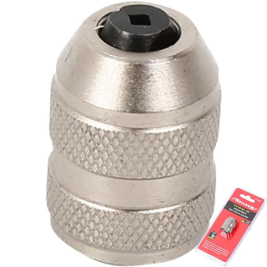 Neilsen Adjustable Interchangeable Tap Wrench Ratchet Chuck Socket by Neilsen
