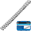 BlueSpot 19pc Gear Lock Multi Socket Set 8-32mm 1/2" Dr Double Hex T Star AF MMO