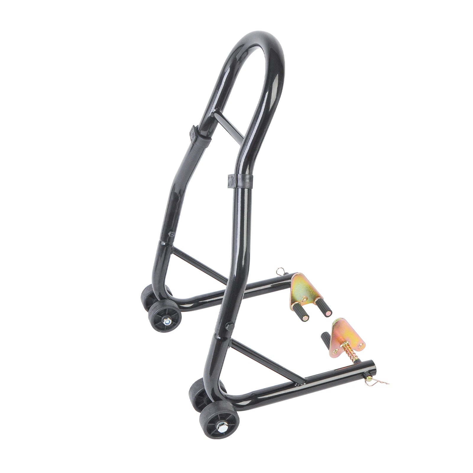 Motorcycle Stand Front Wheel Lift Fork Swingarm Stands Adjustable Forklift Black