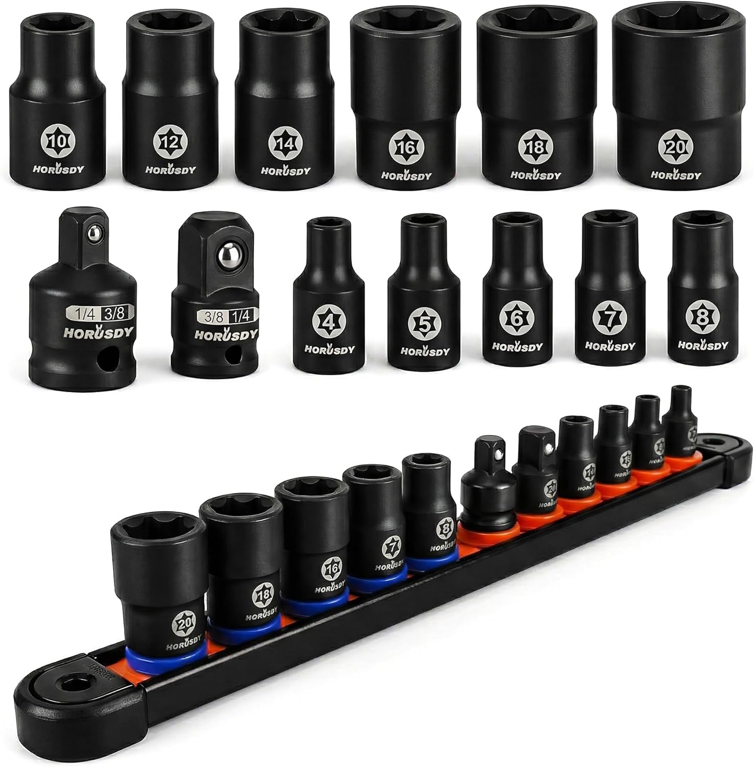 E-Torx Socket Set 13-Piece External Socket Set 11-Piece Female