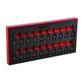 20pcs 1/2" Dr, Impact Hex Driver Tools Set, 6 Point SAE 1/4"-3/4"
