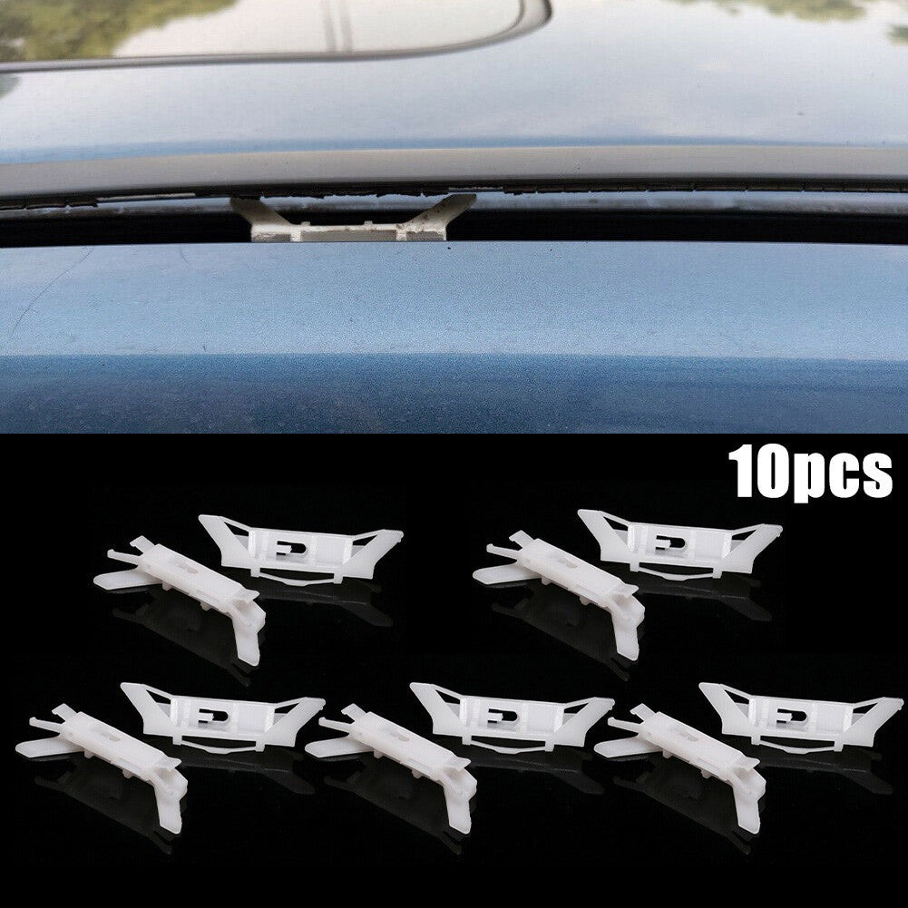 Quality New Practical Moulding Drip Rail Clips Weather Strip 10pcs /set CarOpens
