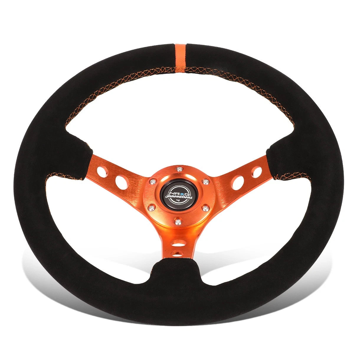Nrg Innovations 35cm 3"deep Dish 6-bolts Suede | Built Supply Co