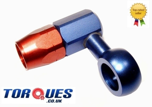 An -6 (6an) Weber / Dellorto Carburettor Swivel Seal Single Hose End