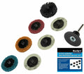 BlueSpot Sanding Pads Set - Type R Roll Lock Discs 2" 50mm by BlueSpot