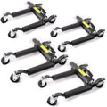 4x 1500lb AUTO Hydraulic Positioning Jack Wheel Dolly Lift Mover Vehicle Car SUV