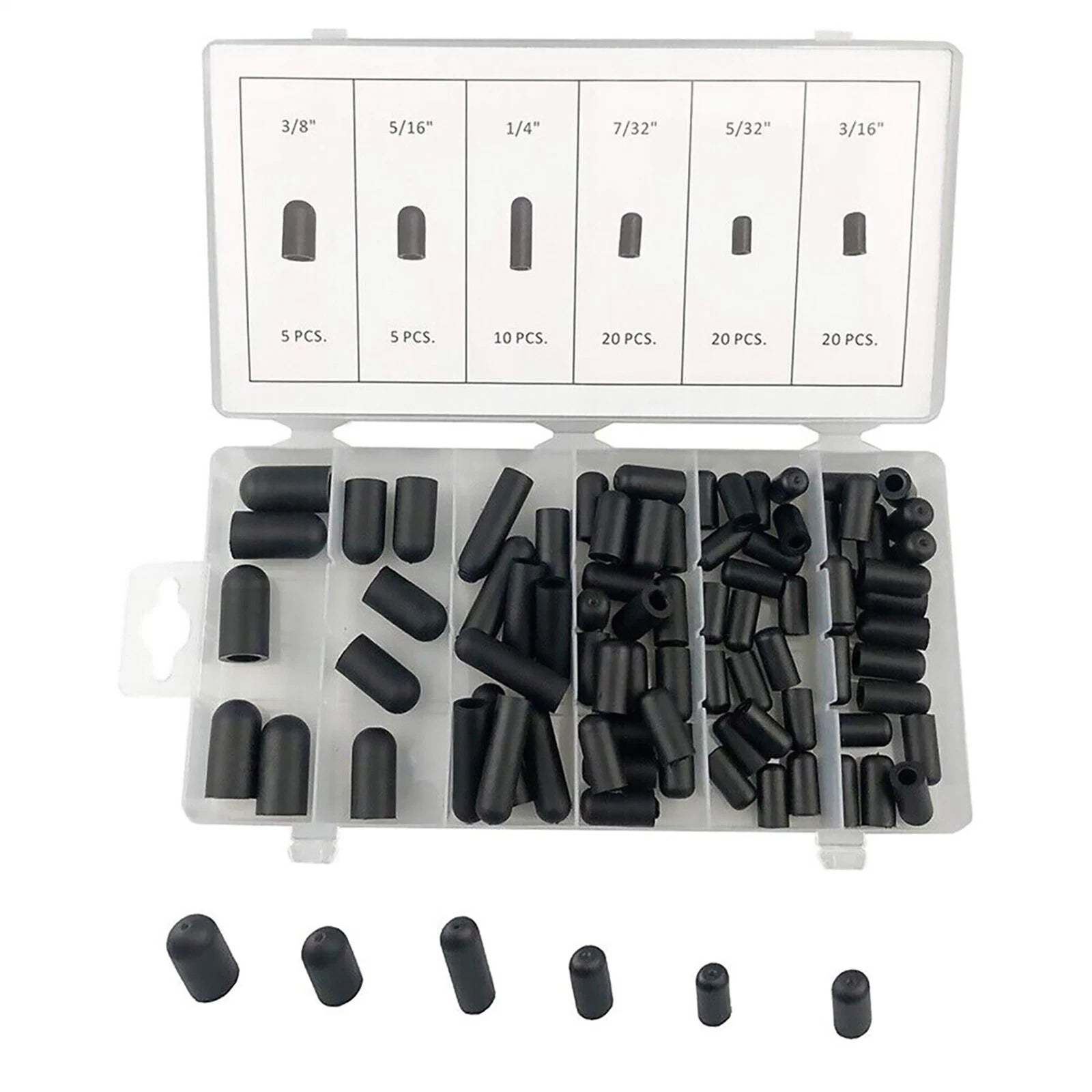 Vacuum Line Cap Silicone Hose Cap Block Off Assortment Kit For