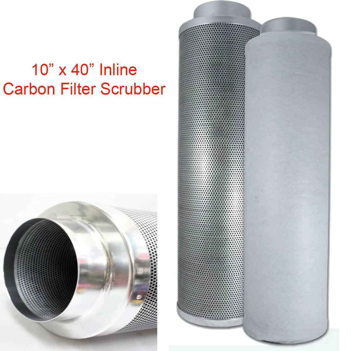 10" X 40"1850CFM Hydro Air Carbon Filter Odor Control Scrubber Inline