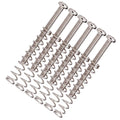 Guitar Humbucker Pickup Screws And Springs M3*30mm In Chrome Black Or