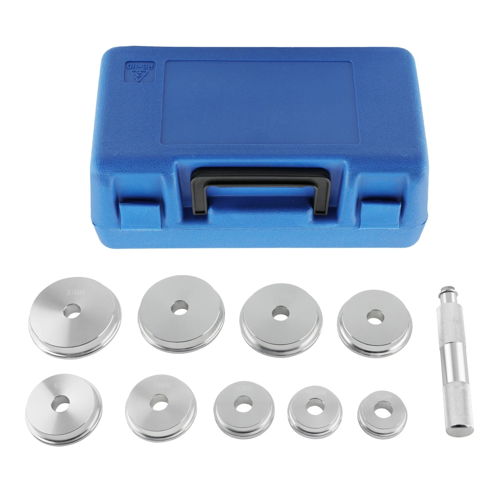 10pcs Wheel Bearing Race Seal Driver Master Auto installer Tools Kit Aluminium
