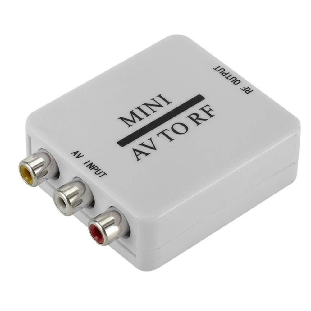Plug&play Hd Video Converter Box Rca Cvsb Av To Rf Adapter 67.25mhz